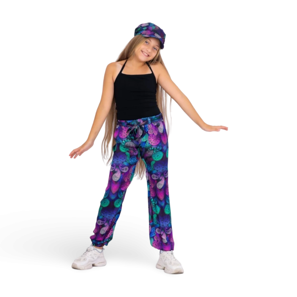 Armani satin kids' set with a cotton top.